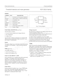 PCF1252-6T/F4 Datasheet Page 3