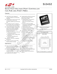 SI3452D-B02-GMR Datenblatt Cover