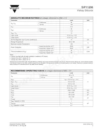 SIP11206DQP-T1-E3 Datasheet Page 3