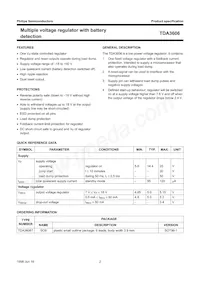 TDA3606T/N1 Datasheet Pagina 2