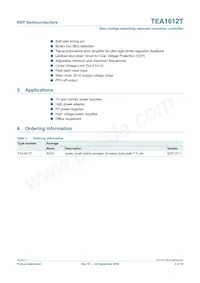 TEA1612T/N1 Datasheet Pagina 2