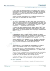 TEA1612T/N1 Datasheet Pagina 9