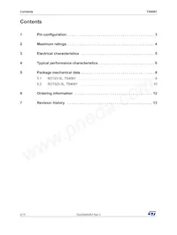 TS4061BILT-1.25 Datasheet Pagina 2