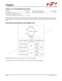 TS6001BIG325T Datasheet Pagina 2