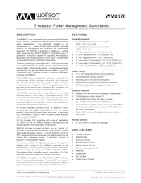 WM8326GEFL00E/V Datenblatt Cover