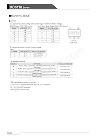 XC6118N50DGR-G Datasheet Pagina 18