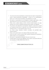 XC9221A09AMR-G Datasheet Page 22