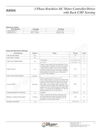 A8904SLPTR-T Datasheet Page 2