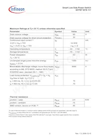 BTS117E3044ANTMA1 Datasheet Pagina 2