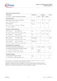 BTS117E3044ANTMA1 Datasheet Pagina 4