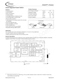 BTS426L1 E3062A Datasheet Cover