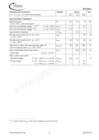 BTS426L1 E3062A Datasheet Page 5