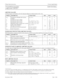 BUK100-50GL Datasheet Page 2