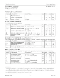 BUK100-50GL Datasheet Page 3