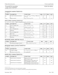 BUK100-50GL Datasheet Page 4