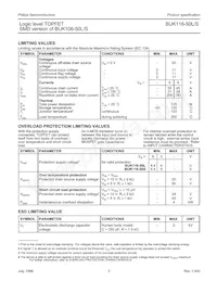 BUK116-50L Datasheet Pagina 2