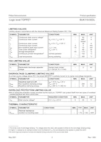 BUK118-50DL數據表 頁面 2