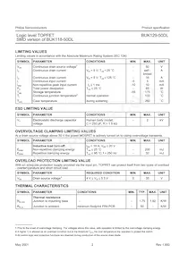 BUK129-50DL數據表 頁面 2