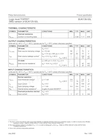 BUK136-50L Datasheet Page 3