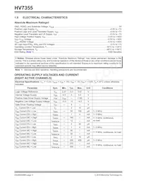 HV7355K6-G Datasheet Pagina 4