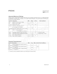 IPS024G Datasheet Pagina 2