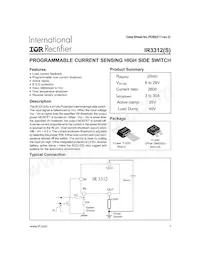 IR3312STRR Datasheet Copertura