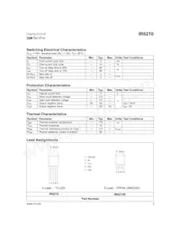 IR6210STRL Datasheet Pagina 3