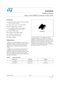 L6258EXTR Datasheet Cover