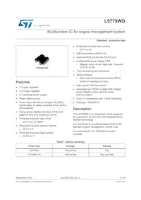 L9779WD Datasheet Copertura