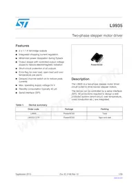 L9935 Datasheet Cover