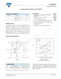 SI1865DL-T1-GE3數據表 封面