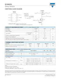 SI1865DL-T1-GE3數據表 頁面 2