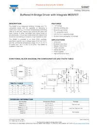 SI9987DY-T1-E3 Datasheet Cover