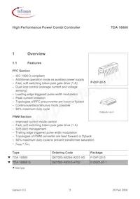 TDA16888GGEGHUMA1 Datasheet Pagina 3