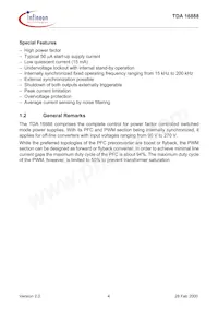 TDA16888GGEGHUMA1 Datasheet Pagina 4