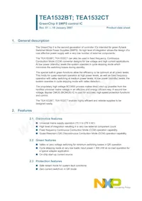 TEA1532BT/N1/S35 Datasheet Copertura