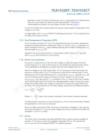 TEA1532BT/N1/S35 Datasheet Pagina 11