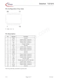 TLE6216G Datasheet Pagina 2