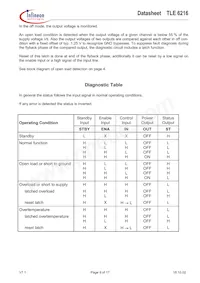 TLE6216G數據表 頁面 9