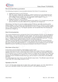 TLE6282GXUMA1 Datasheet Page 9