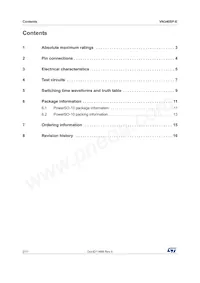 VN340SPTR-E Datasheet Pagina 2