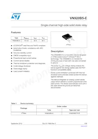 VN920B5-E Datasheet Cover