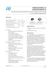 VND5E050MCKTR-E Datenblatt Cover