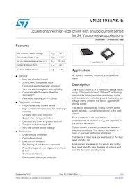 VND5T035AK-E Datasheet Copertura