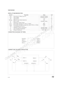 VNS1NV04DTR-E Datasheet Page 2