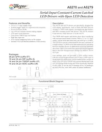 A6279ELWTR-T Datasheet Cover