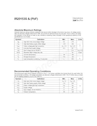 IR20153STRPBF Datasheet Pagina 2
