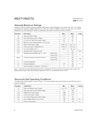 IR2171STR Datasheet Pagina 2