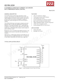 IS31BL3230-QFLS2-TR Datasheet Copertura