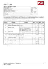 IS31FL3199-QFLS2-TR Datasheet Page 5